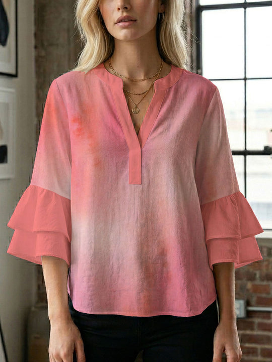Damen Bluse mit wunderschönen floralem Design EB