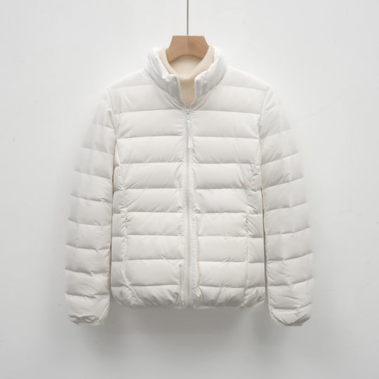 Damen Isolierte Steppjacke mit hohem Kragen und elastischen Bündchen EB