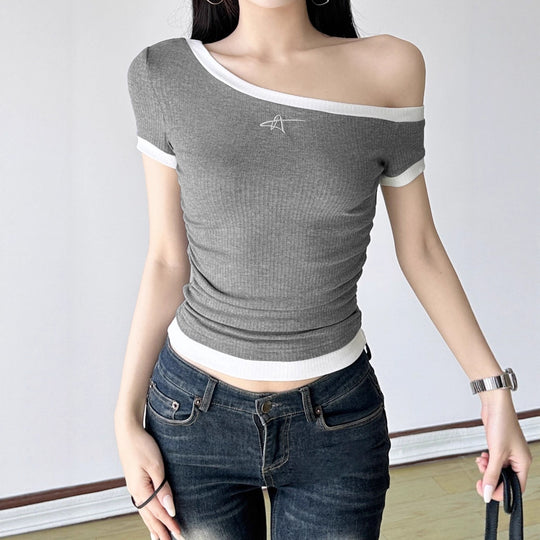 Damen figurbetontes Kurzarmshirt EB