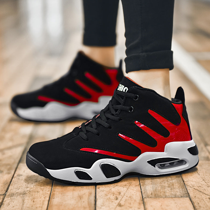 Damen Sportliche High-Top Sneakers mit atmungsaktiver Oberflächenstruktur EB