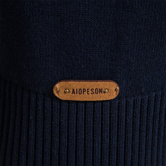 Herren Sweatpullover mit modernem Kurzreißverschluss und stilvollen Farbblockstreifen EB