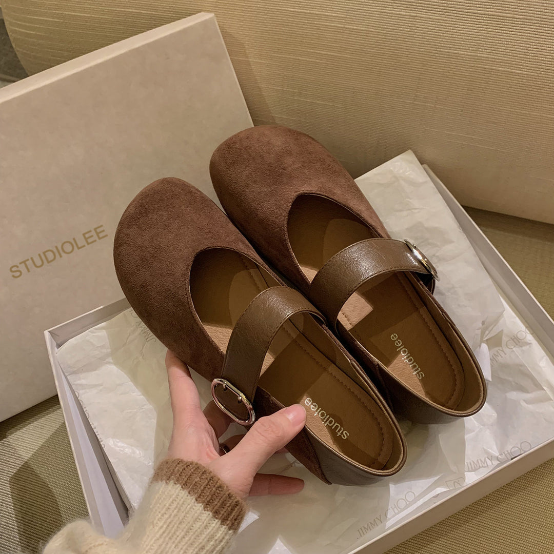 Damen Komfortable Riemchen-Mokassins mit elegantem Schnitt und bequemer Innensohle EB