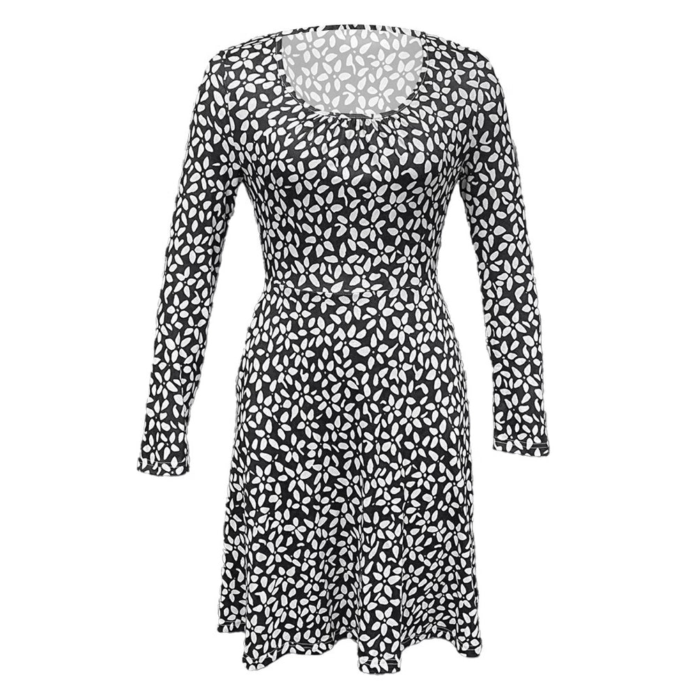 Damen Kleid mit floralem Muster und praktischen Taschen EB