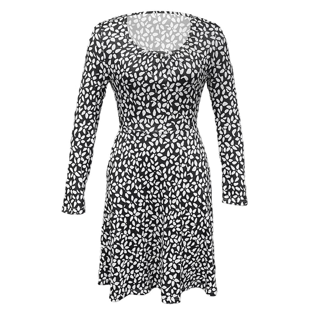 Damen Kleid mit floralem Muster und praktischen Taschen EB