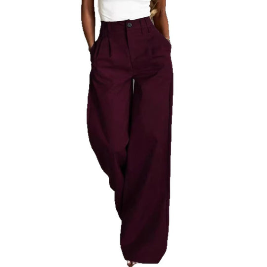 Damen Weite Anzughose mit eleganten Bundfalten EB