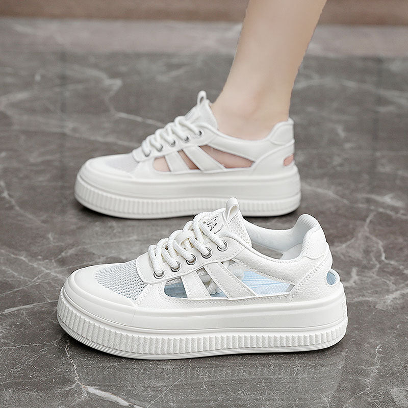 Damen Sneaker mit luftdurchlässiger Mesh-Oberfläche und sportlichem Komfort EB