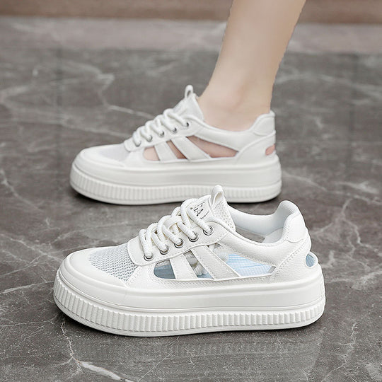 Damen Sneaker mit luftdurchlässiger Mesh-Oberfläche und sportlichem Komfort EB