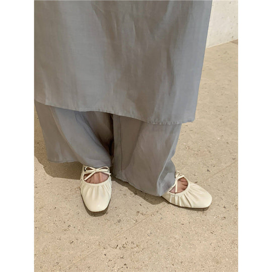 Damen elegante Mules mit raffiniertem Schnür-Design EB
