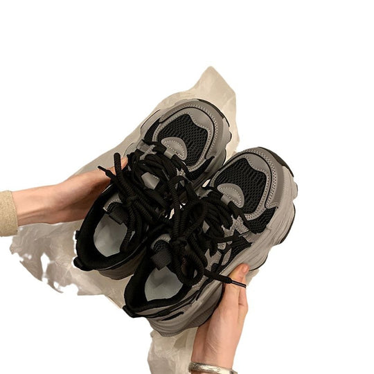 Damen Sneakers im urbanen Chunky-Stil mit atmungsaktiver Mesh-Oberfläche und komfortabler Dämpfung EB