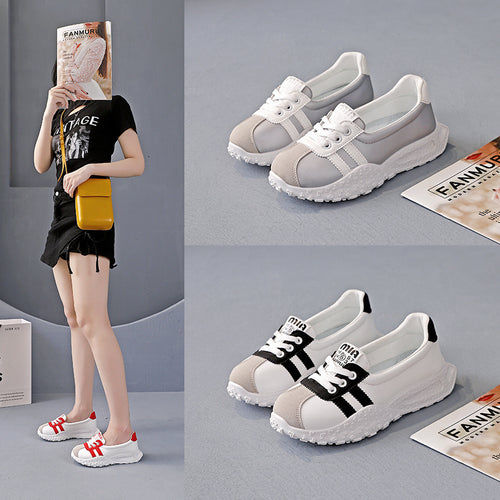 Damen Sportliche Sneakers mit elastischem Komfort und rutschfester Sohle EB
