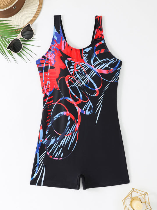 Damen Sportlicher Schwimmanzug EB