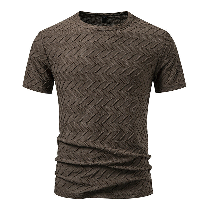 Herren Strukturiertes Kurzarmshirt mit modernem Design EB
