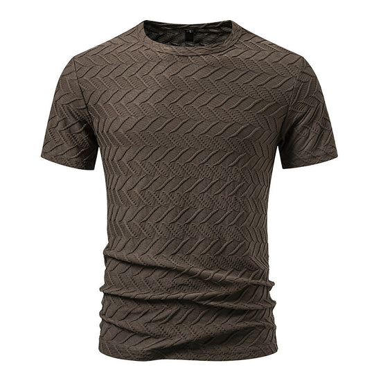 Herren Strukturiertes Kurzarmshirt mit modernem Design EB