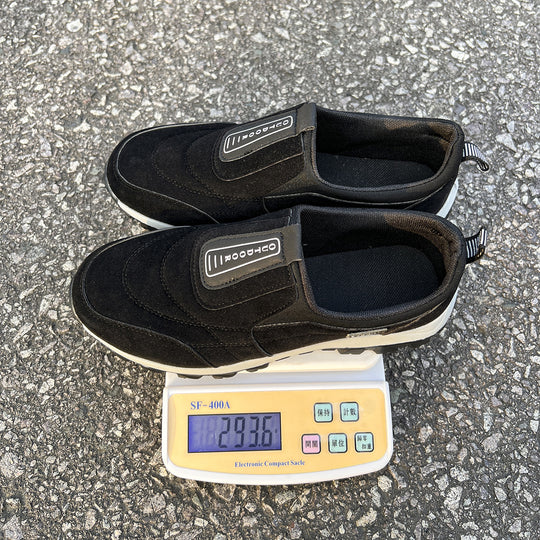 Damen bequeme Slip-On Sneakers mit rutschfester Sohle und atmungsaktivem Obermaterial EB