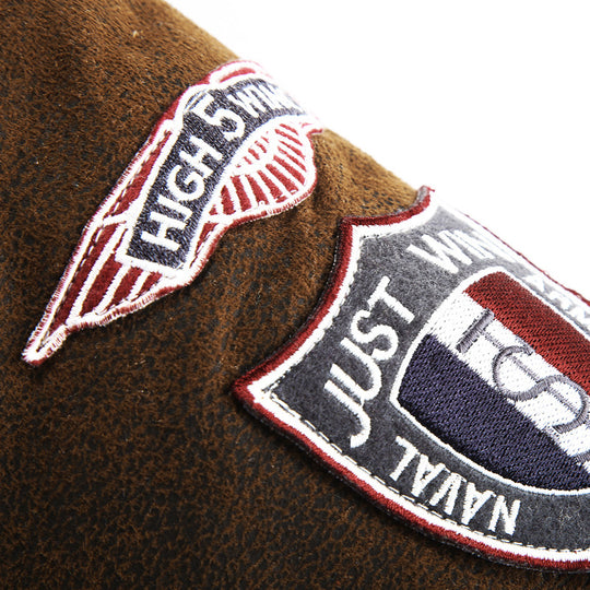 Herren Fliegerjacke mit Teddyfell-Futter und Lammfell-Optik EB