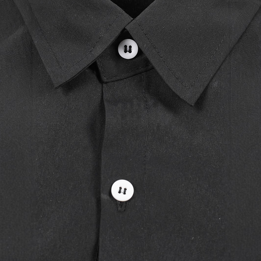 Herren Elegantes Kurzarmhemd mit asymmetrischem Design EB
