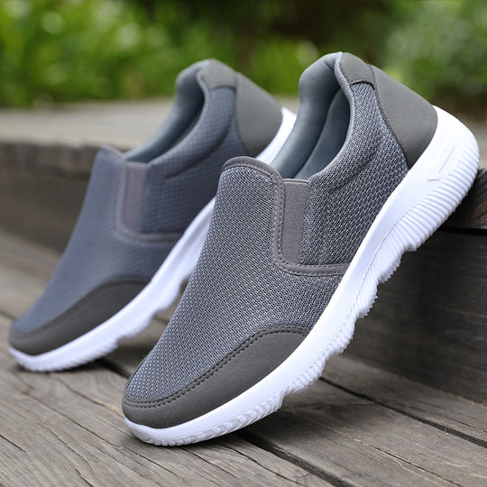 Damen Atmungsaktive Slip-On Freizeitschuhe mit elastischer Sohle EB