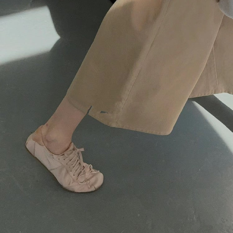 Damen Komfortable Sneaker mit elastischen Schnürdetails EB