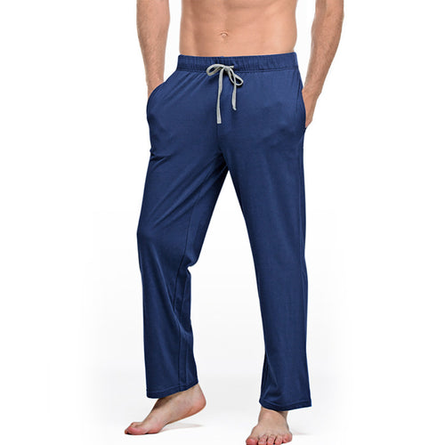 Herren nan Lounge- und Schlafhose aus weichem Jersey mit elastischem Bund und Seitentaschen EB