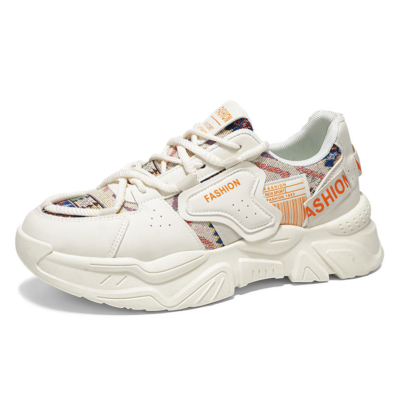 Damen Modische Sneakers mit einzigartigem Muster und dämpfender Sohle EB