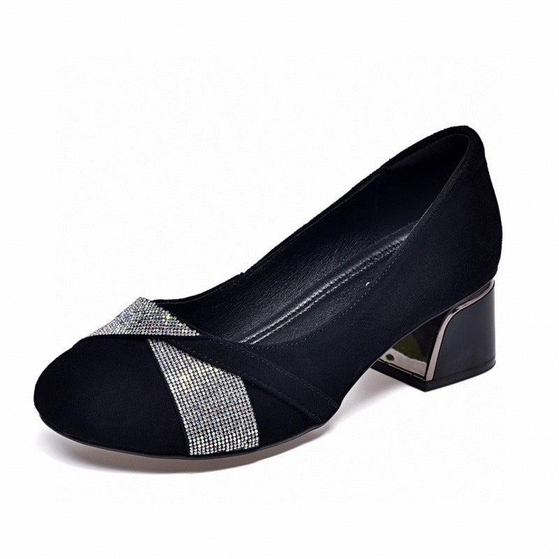 Damen Ballerinas mit funkelndem Dekor und komfortablem Fußbett EB