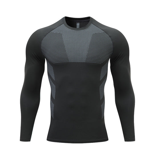 Herren Kompressions-Langarm-Sportshirt EB