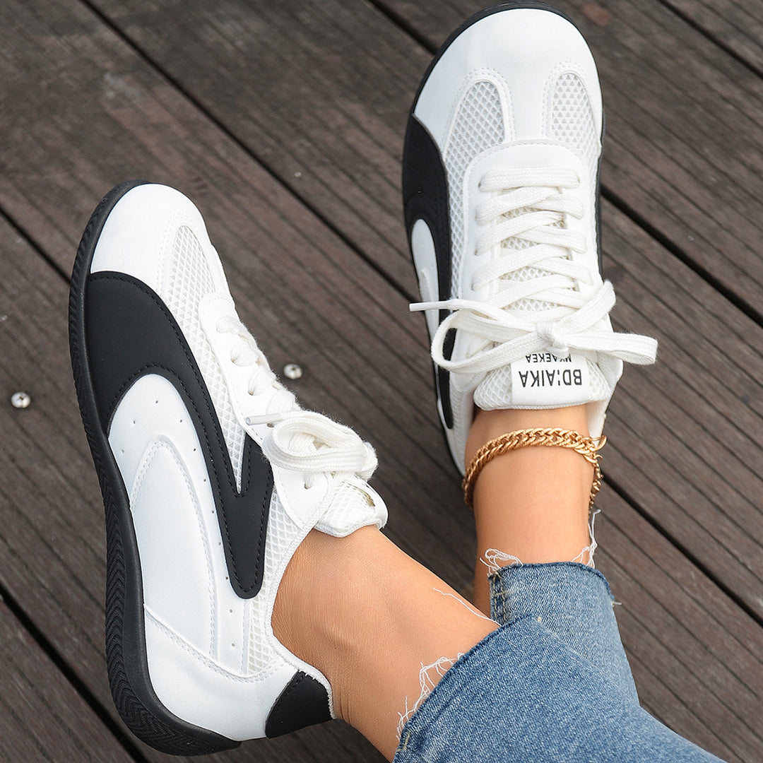 Damen Sportliche Sneakers mit atmungsaktiver Oberflächenstruktur und weicher Dämpfung EB