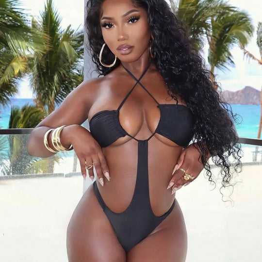 Damen Badeanzug mit verführerischem Cut-Out Design EB