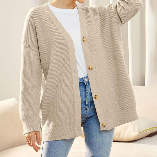 EB | Klassische Strick-Strickjacke für Alltag