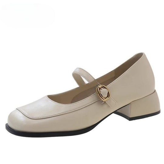 Damen Elegante Mary Jane Schuhe mit modischem Schnallen-Detail EB