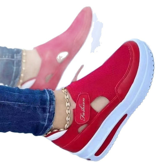 Damen Atmungsaktive Sneaker mit modischem Mesh-Obermaterial und rutschfester Sohle EB