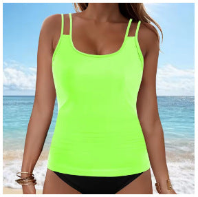 Damen Tankini-Oberteil mit modischem Rüschendesign EB