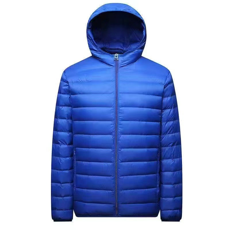 Herren nan ultraleichte Packbare Microsteppjacke mit Stehkragen, wattierter Isolierung und windabweisender Hülle EB