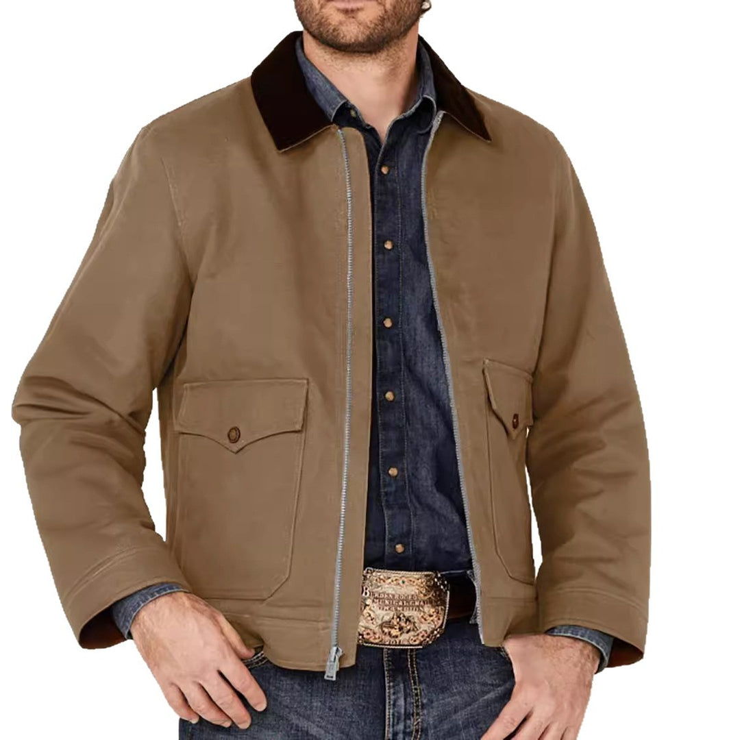 Herren moderne Utility-Jacke mit praktischen Taschen und robustem Außenmaterial EB