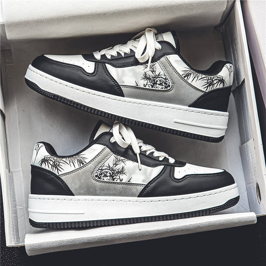 Damen Modische Sneakers mit einzigartigem floralem Motiv EB