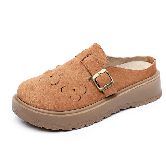 Damen Clogs mit dekorativen Blumenapplikationen und komfortabler Sohle EB