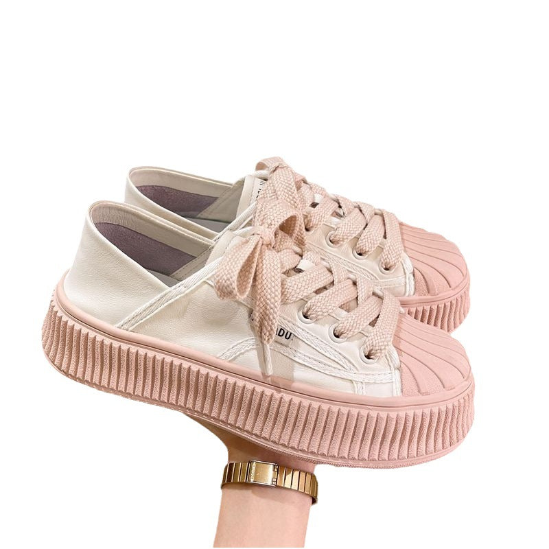 Damen modische Sneakers mit komfortablem Sohlenrand und stylischen Details EB