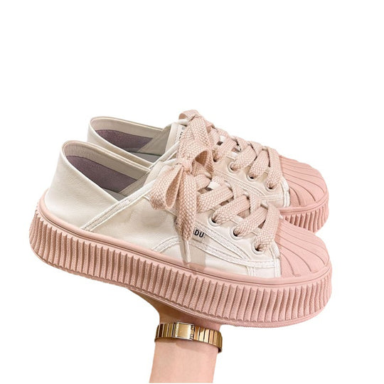 Damen modische Sneakers mit komfortablem Sohlenrand und stylischen Details EB