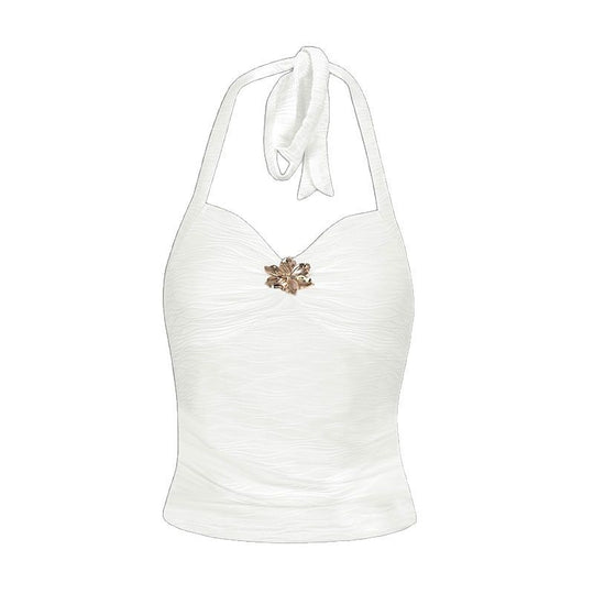 Damen Elegantes Trägertop mit floralem Design EB