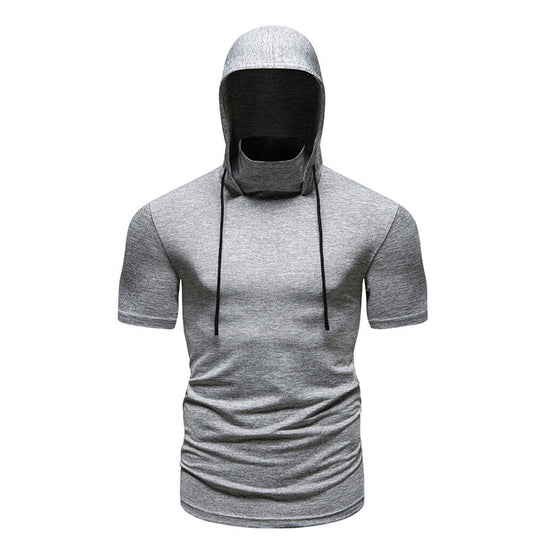 Herren funktionales Kapuzenshirt mit kurzem Arm und atmungsaktiven Eigenschaften EB