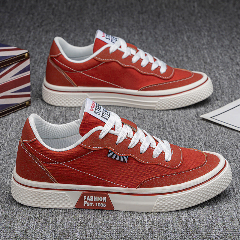 Damen Modische Sneakers mit strapazierfähigem Canvas-Obermaterial und dämpfender Laufsohle EB