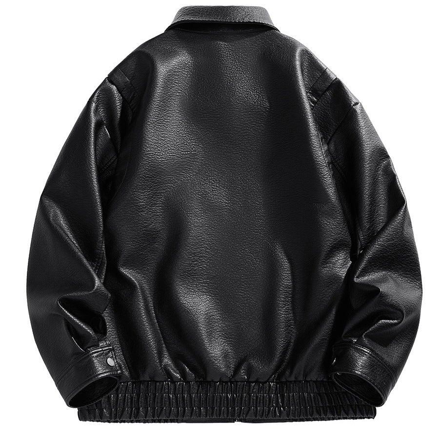 Herren kurz geschnittene jacke mit elastischem Bund und Taschen EB