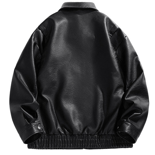 Herren kurz geschnittene jacke mit elastischem Bund und Taschen EB