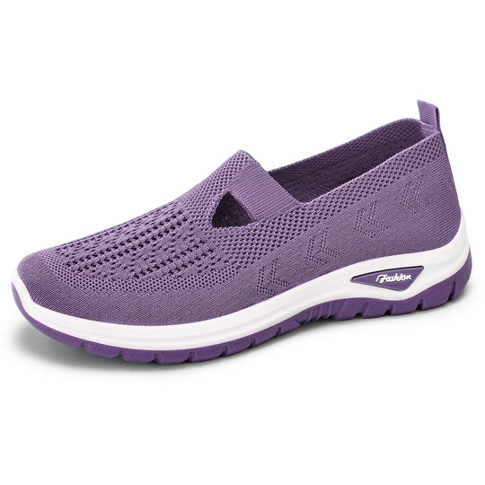 Damen Atmungsaktive Freizeit-Sneaker mit flexiblem Einstieg und rutschfester Sohle EB