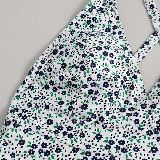 Damen Strandkleid mit floralem Design EB