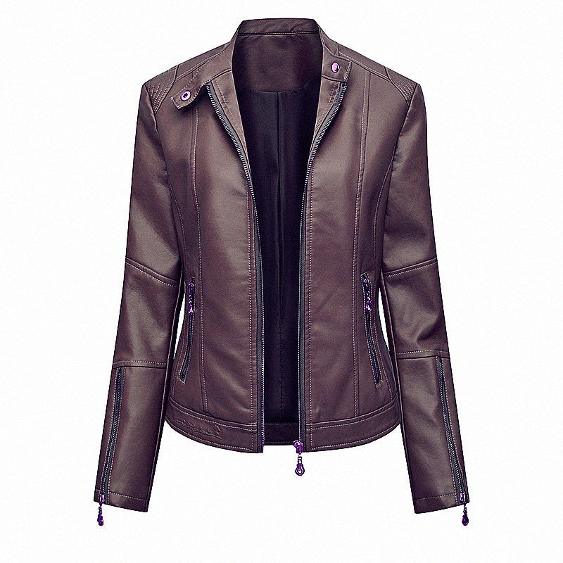 Damen Kunstlederjacke im Biker-Stil EB