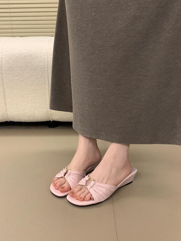 Damen Elegante Mules mit modischem Knoten-Design EB