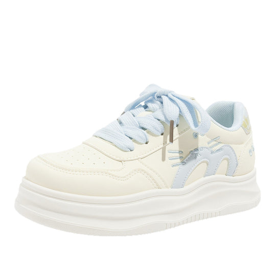 Damen Sportliche Sneakers mit verspieltem Katzenmotiv und weichem Innenfutter EB