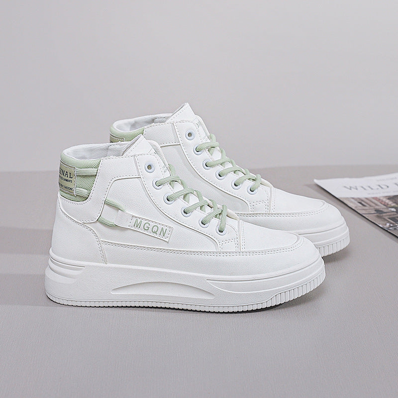 Damen Modische High-Top Sneakers mit gepolsterter Innensohle und rutschfester Sohle EB