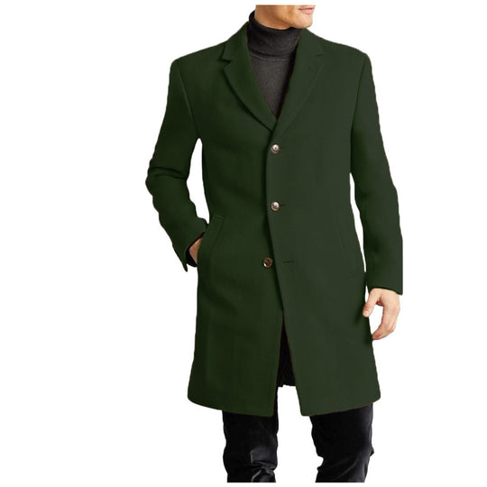 Herren elegante Wollmantel EB